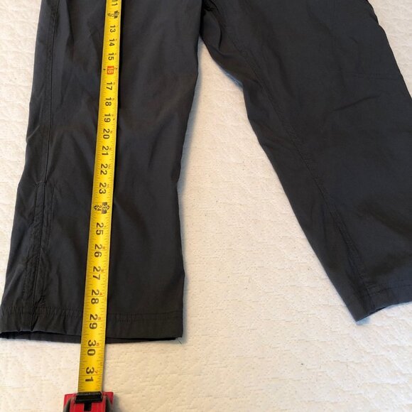 Eddie Bauer Size 14 Cropped Hiking Active Sporty Pant Casual color dark grn/grey - Picture 5 of 6